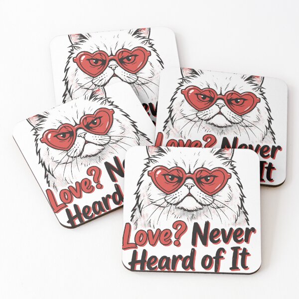 Item preview, Anit valentines day LOVE NEVER HEARD OF IT designed and sold by Everyday Epics.