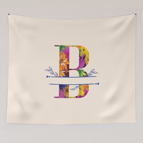 Item preview, Monogram...B... Vibrant Floral designed and sold by CHASAcreative.