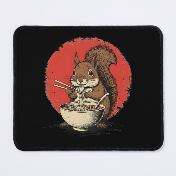 Item preview, Ramen Squirrel – Cute Kawaii Animal Eating Noodles Japanese Food Art designed and sold by YYoYY.