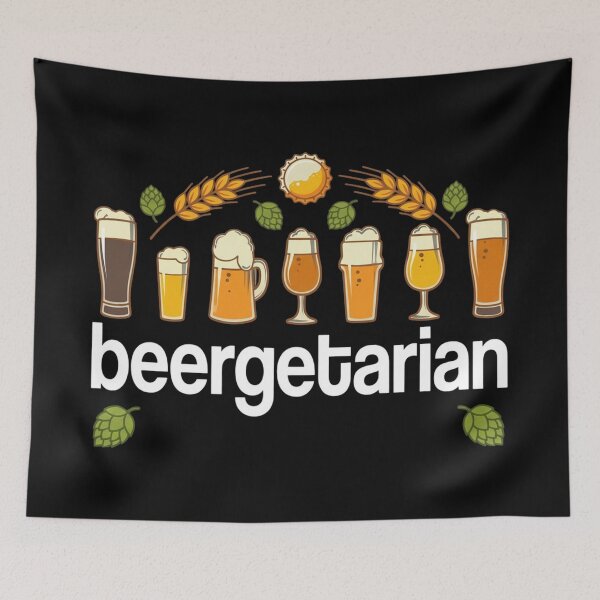 Item preview, Beergetarian Lifestyle Powered by Barley & Hops designed and sold by Blok45.