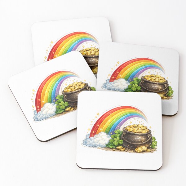 Item preview, Rainbow Pot of Gold – Classic St. Patrick's Day Treasure designed and sold by PunchDrop.