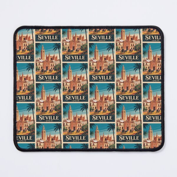Item preview, Vintage Travel Seville Spain poster designed and sold by TulipaGraphics.