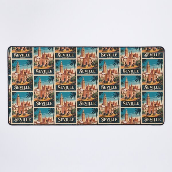 Item preview, Vintage Travel Seville Spain poster designed and sold by TulipaGraphics.