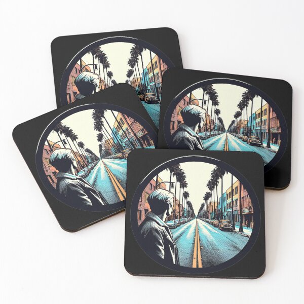 Item preview, Look Away Down Gower Avenue – Los Angeles Noir Illustration (Inspired by Desperadoes Under the Eaves) designed and sold by DiamondSkyShirt.
