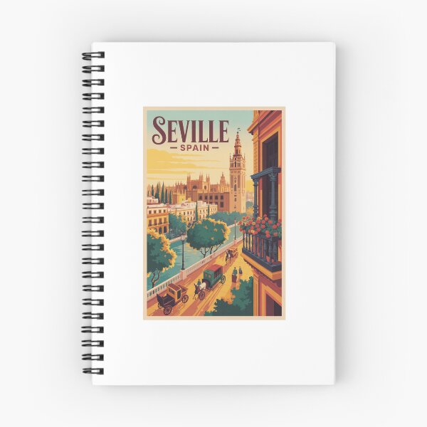 Item preview,  Vintage Travel Seville Spain poster designed and sold by TulipaGraphics.