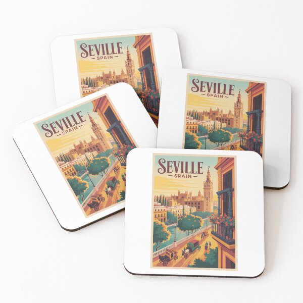 Item preview,  Vintage Travel Seville Spain poster designed and sold by TulipaGraphics.
