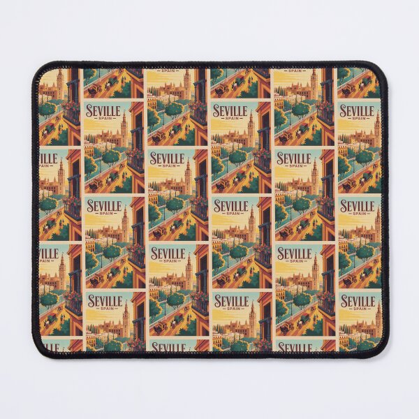Item preview, Vintage Travel Seville Spain poster designed and sold by TulipaGraphics.