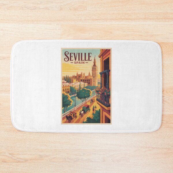 Item preview,  Vintage Travel Seville Spain poster designed and sold by TulipaGraphics.