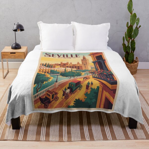 Item preview,  Vintage Travel Seville Spain poster designed and sold by TulipaGraphics.