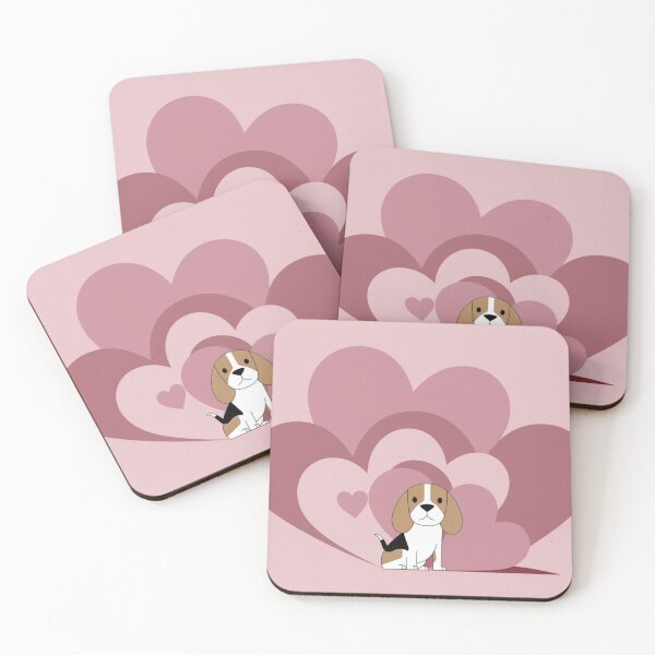 Item preview, Valentine Beagle Love Illustration designed and sold by NeatThingLover.
