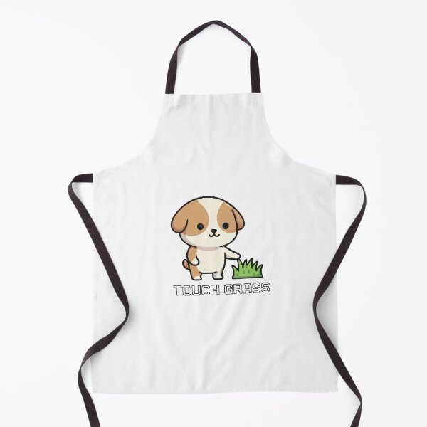 Item preview, Touch Grass Cute Dog designed and sold by TinyJoy Studio.