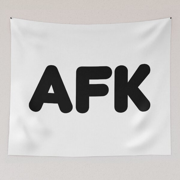 Item preview, Afk, Away From Keyboard Round Bold Typography  designed and sold by Memes N Lore .