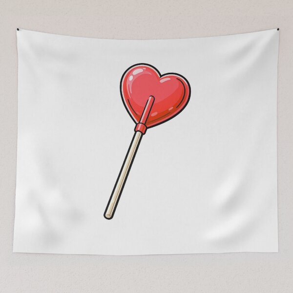 Item preview, Heart Lollipop Candy Graphic Cute Valentine Love Art designed and sold by funnyshop222.