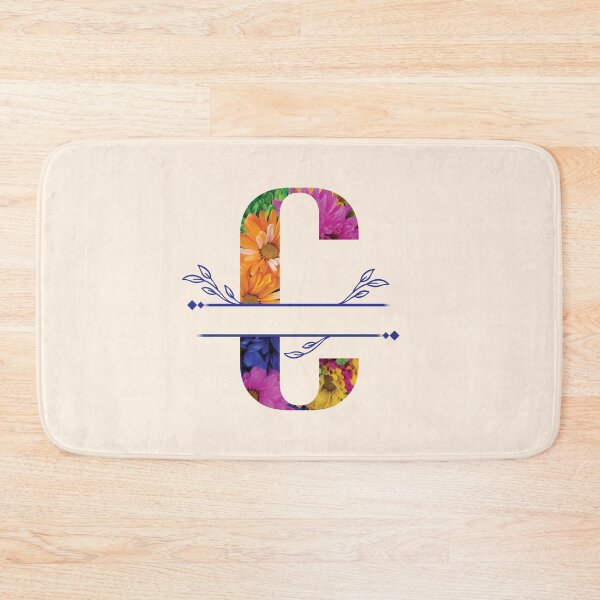 Item preview, Monogram...C... Vibrant Floral designed and sold by CHASAcreative.