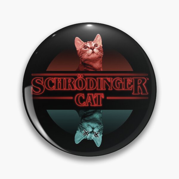 Item preview, Schrödinger’s Cat – Science Humor Neon Style designed and sold by GosiaArtGarden.