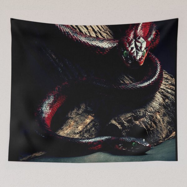 Item preview, two serpents – night – dark fantasy animal art designed and sold by Traumrausch.