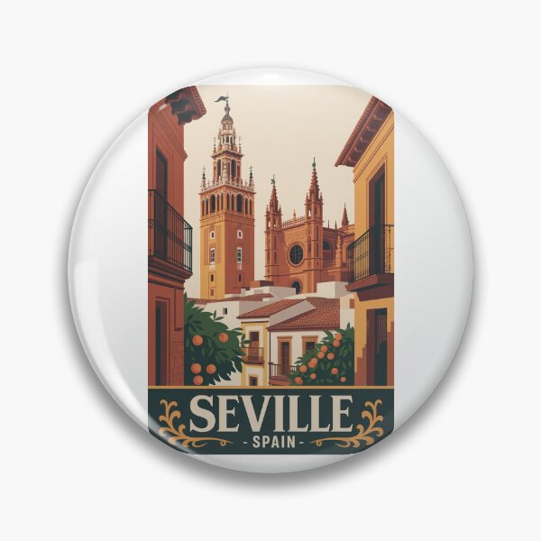 Item preview,  Vintage Travel Seville Spain poster designed and sold by TulipaGraphics.