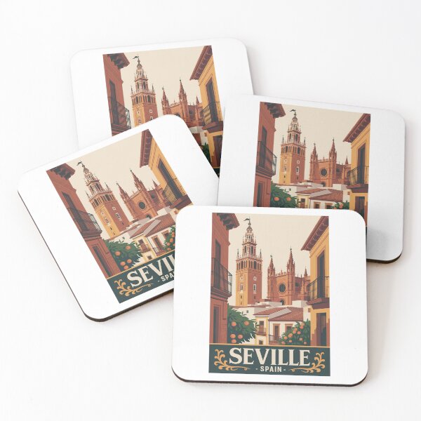 Item preview,  Vintage Travel Seville Spain poster designed and sold by TulipaGraphics.