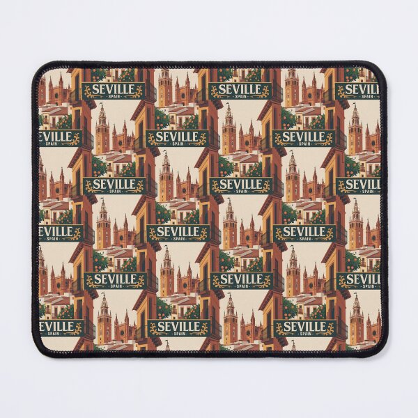 Item preview, Vintage Travel Seville Spain poster designed and sold by TulipaGraphics.