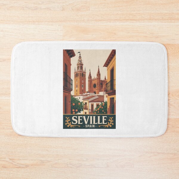 Item preview,  Vintage Travel Seville Spain poster designed and sold by TulipaGraphics.