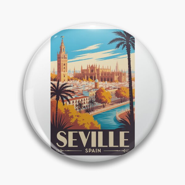 Item preview,  Vintage Travel Seville Spain poster designed and sold by TulipaGraphics.