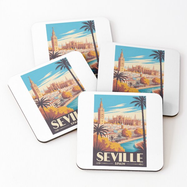 Item preview,  Vintage Travel Seville Spain poster designed and sold by TulipaGraphics.
