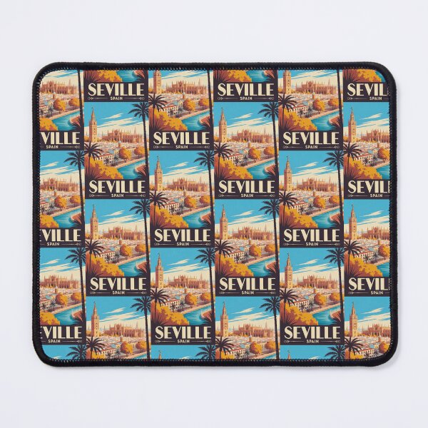 Item preview, Vintage Travel Seville Spain poster designed and sold by TulipaGraphics.