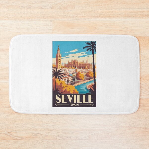 Item preview,  Vintage Travel Seville Spain poster designed and sold by TulipaGraphics.