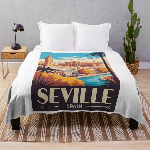 Item preview,  Vintage Travel Seville Spain poster designed and sold by TulipaGraphics.