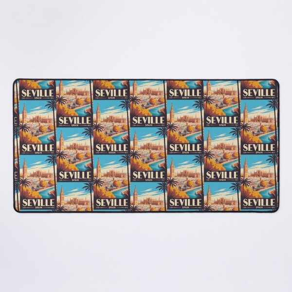 Item preview, Vintage Travel Seville Spain poster designed and sold by TulipaGraphics.