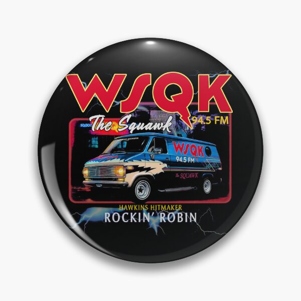 Item preview, Stranger Things WSQK The Squawk Van Lightning designed and sold by Reactivetees.