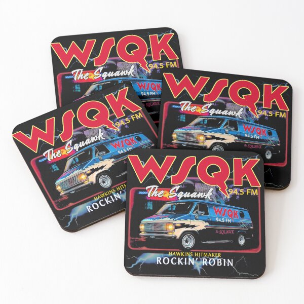 Item preview, Stranger Things WSQK The Squawk Van Lightning designed and sold by Reactivetees.