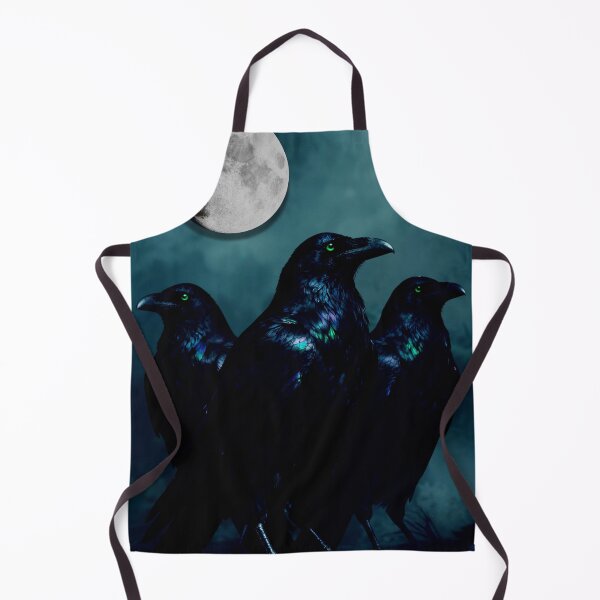 Item preview, three ravens – moonlight – dark fantasy animal art designed and sold by Traumrausch.