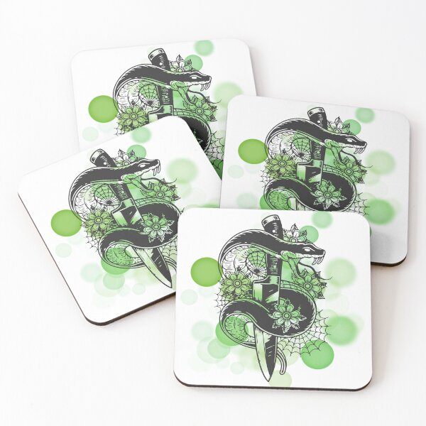 Item preview, Snake Wrapped Around a Blade – Symbolic Illustration designed and sold by iamKRUK.