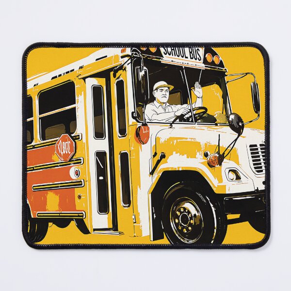 Item preview, The School Bus Driver - Vintage Pop Art designed and sold by Banal25.