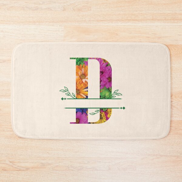 Item preview, Monogram...D... Vibrant Floral designed and sold by CHASAcreative.