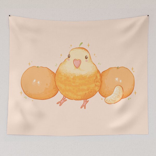 Item preview, Tangerine Bird Cutie designed and sold by Peach Frog.