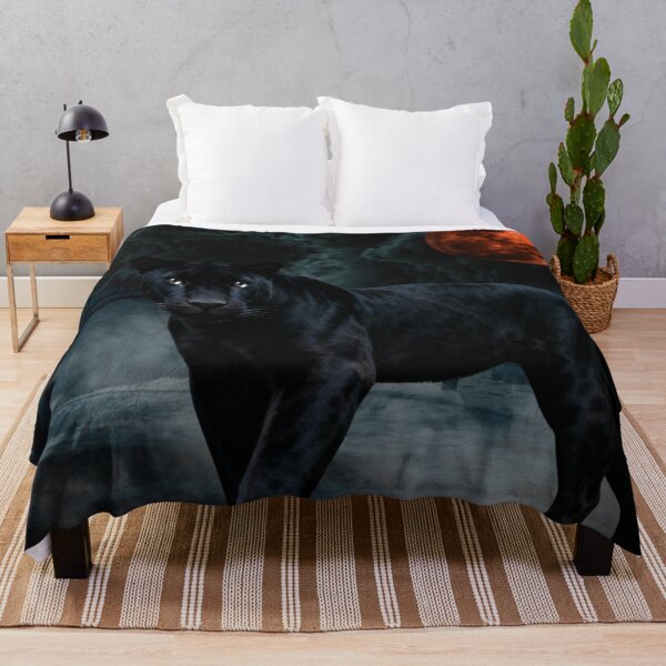 Item preview, gothic panther – blood moon aura – dark night fantasy art designed and sold by Traumrausch.