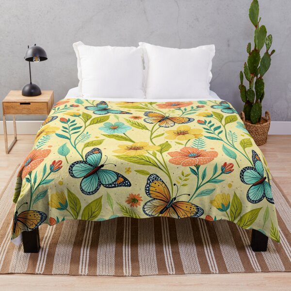 Item preview, Whimsical Spring Flowers in Sunny Colors designed and sold by FunnyTeeByMe.