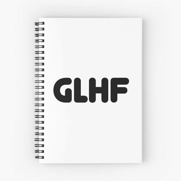 Item preview, GLHF, Good Luck, Have Fun Round Bold Typography  designed and sold by Memes N Lore .