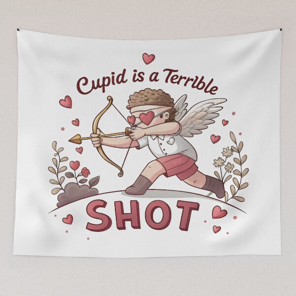 Item preview, cupid is a terrible shot designed and sold by GogoGrove.