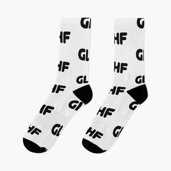 Item preview, GLHF, Good Luck, Have Fun Round Bold Typography  designed and sold by Memes N Lore .