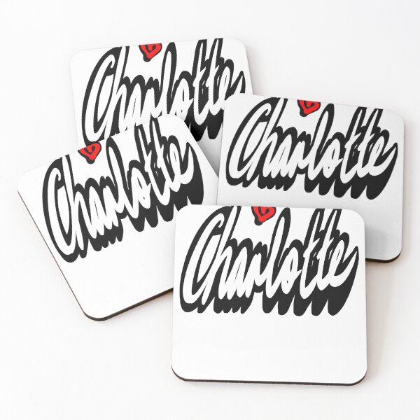 Item preview, Charlotte in cursive white calligraphy Popular Girls and women personalized custom name designed and sold by Artonmytee.