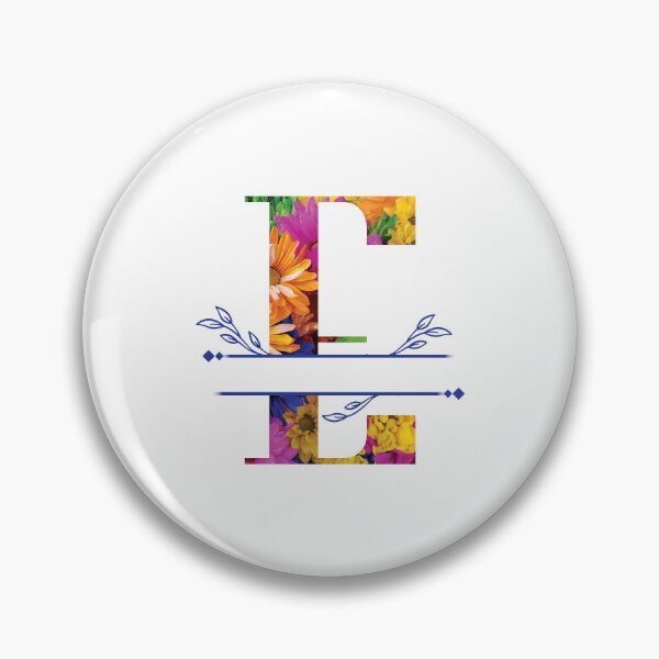 Item preview, Monogram...E... Vibrant Floral designed and sold by CHASAcreative.