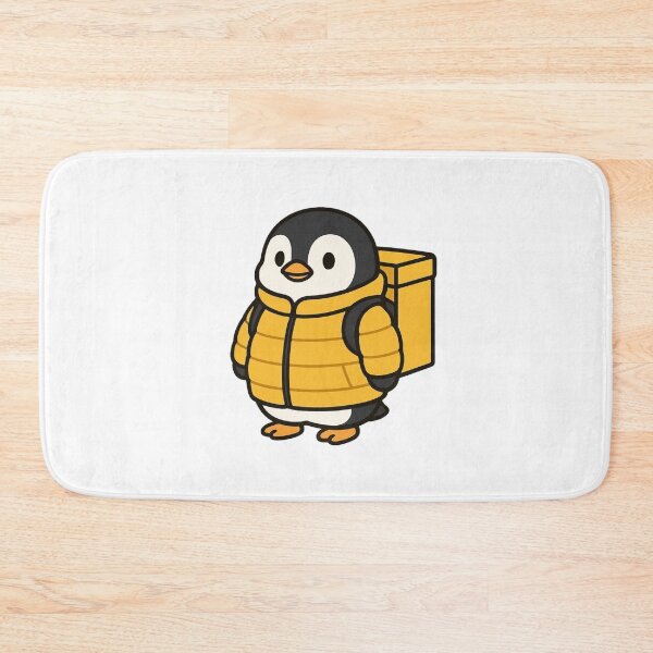 Item preview, Penguin Delivery Worker in Puffy Jacket – Cute Job Design designed and sold by Confuzz1ed.