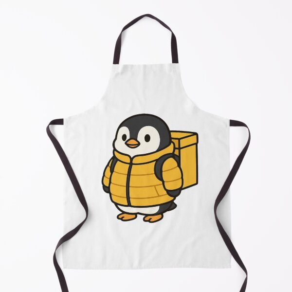 Item preview, Penguin Delivery Worker in Puffy Jacket – Cute Job Design designed and sold by Confuzz1ed.