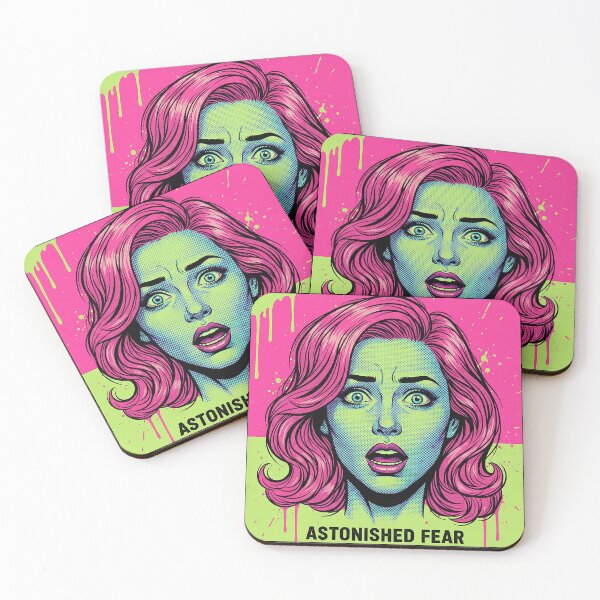 Item preview, Astonished Fear – Pop Art Expressionist Portrait designed and sold by OUT OF THE BOX.
