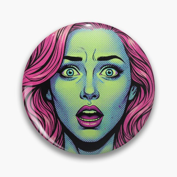 Item preview, Astonished Fear – Pop Art Expressionist Portrait designed and sold by OUT OF THE BOX.