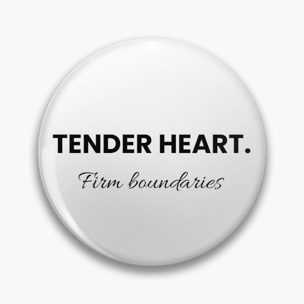 Item preview, Tender Heart & Strong Boundaries — Minimal Self-Love Quote designed and sold by NUVYStudio.
