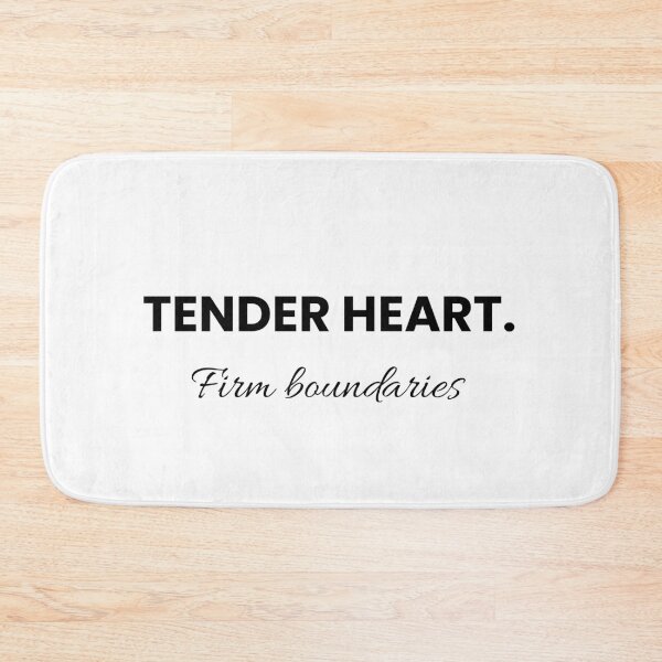 Item preview, Tender Heart & Strong Boundaries — Minimal Self-Love Quote designed and sold by NUVYStudio.